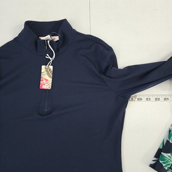 NWT Tommy Bahama Everyday Active Women's 2-Piece Set Navy Pullover & Leaf Skort - Picture 4 of 11